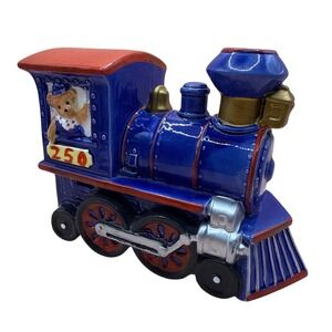 Bialosky Bear 1985 Ceramic Steam Engine 250 Train Music Box
